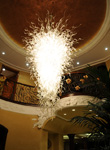 Platinum Art Glass Crystal Chandelier