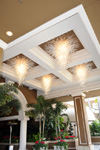 Four Seasons Hotel Beverly Hills Art Glass Crystal Chandeliers