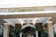 Four Seasons Hotel Beverly Hills Art Glass Crystal Chandeliers