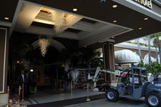 beverly hills los angeles four seasons chandeliers installation