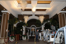 beverly hills los angeles four seasons chandeliers installation