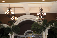 four seasons chandeliers - before